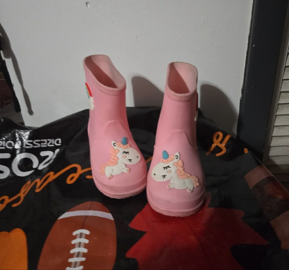 Pink Unicorn Rain Boots for Kids
